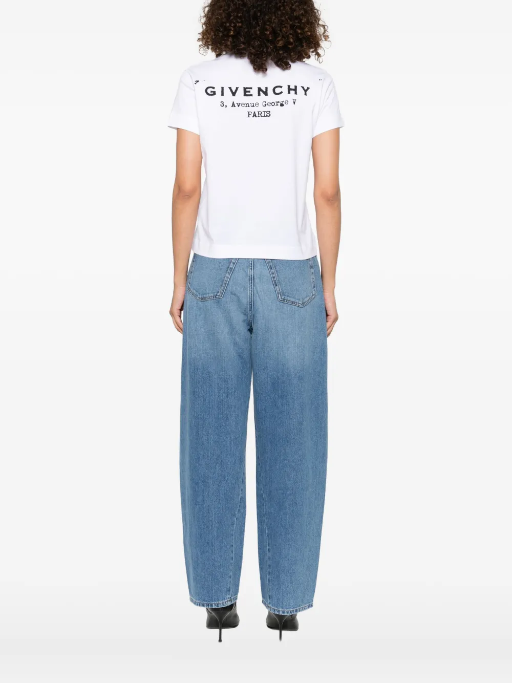 Givenchy T-shirt met logoprint Wit