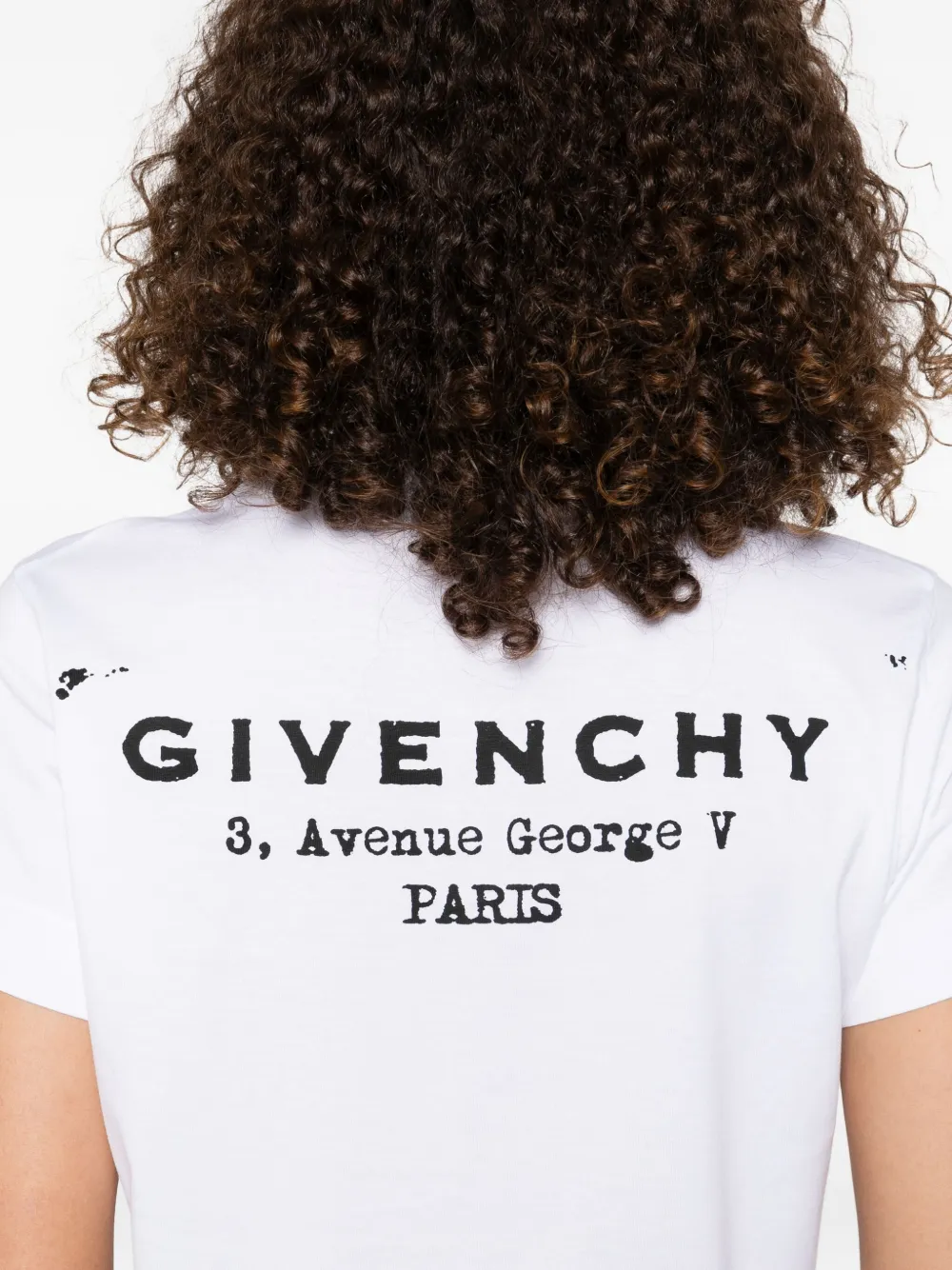 Givenchy T-shirt met logoprint Wit