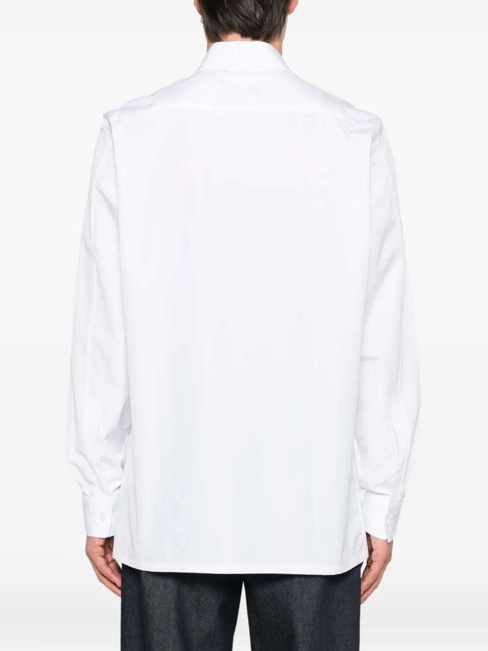Givenchy Overhemd met geborduurd logo Wit