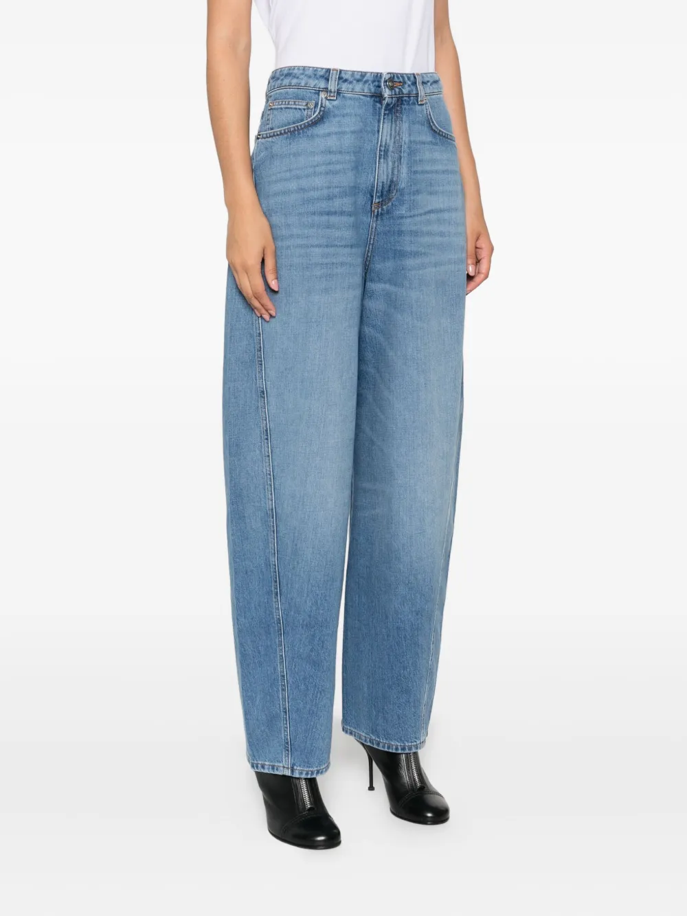Givenchy logo-patch jeans 420 MEDIUM BLUE