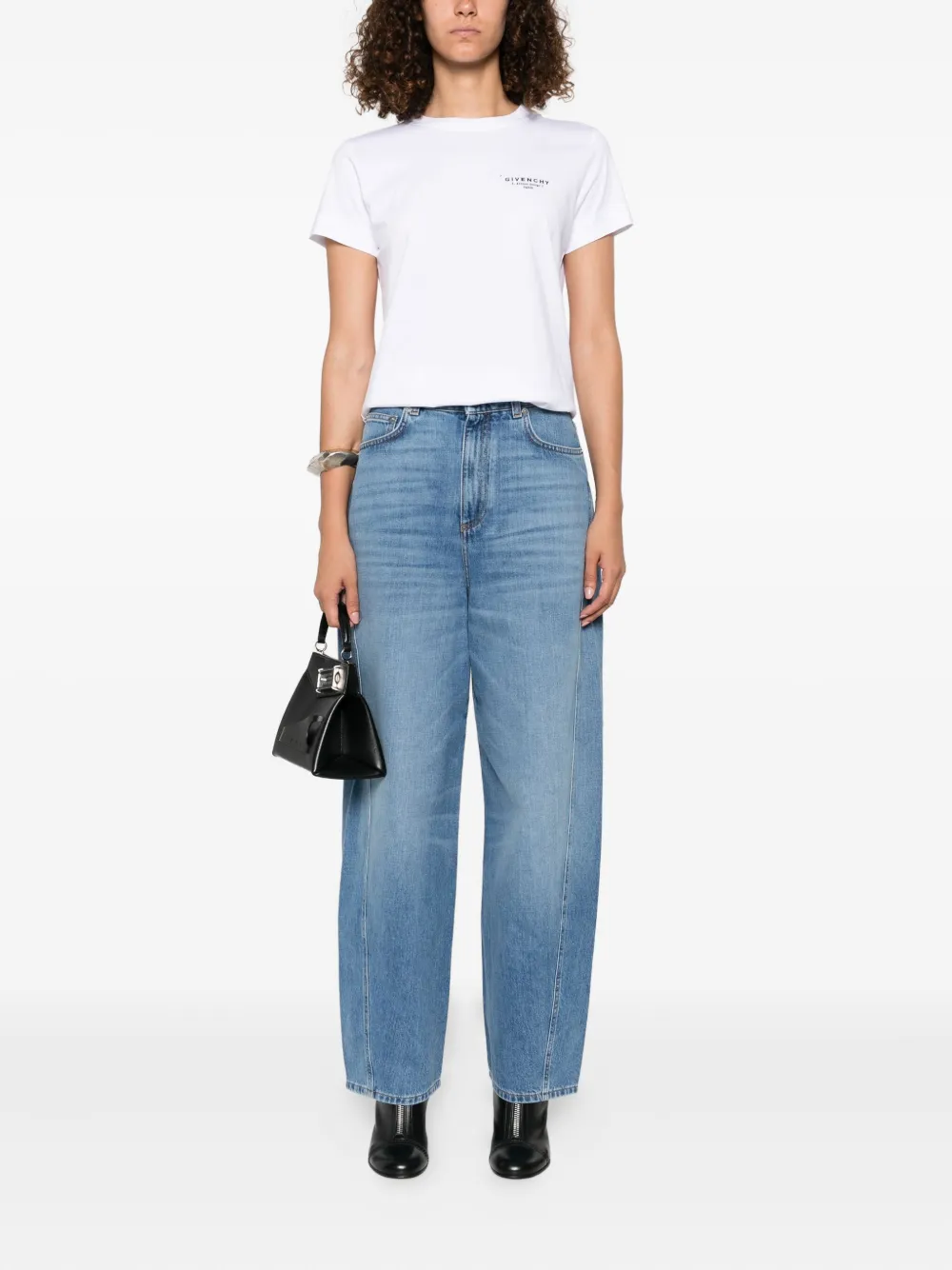 Givenchy logo-patch jeans 420 MEDIUM BLUE