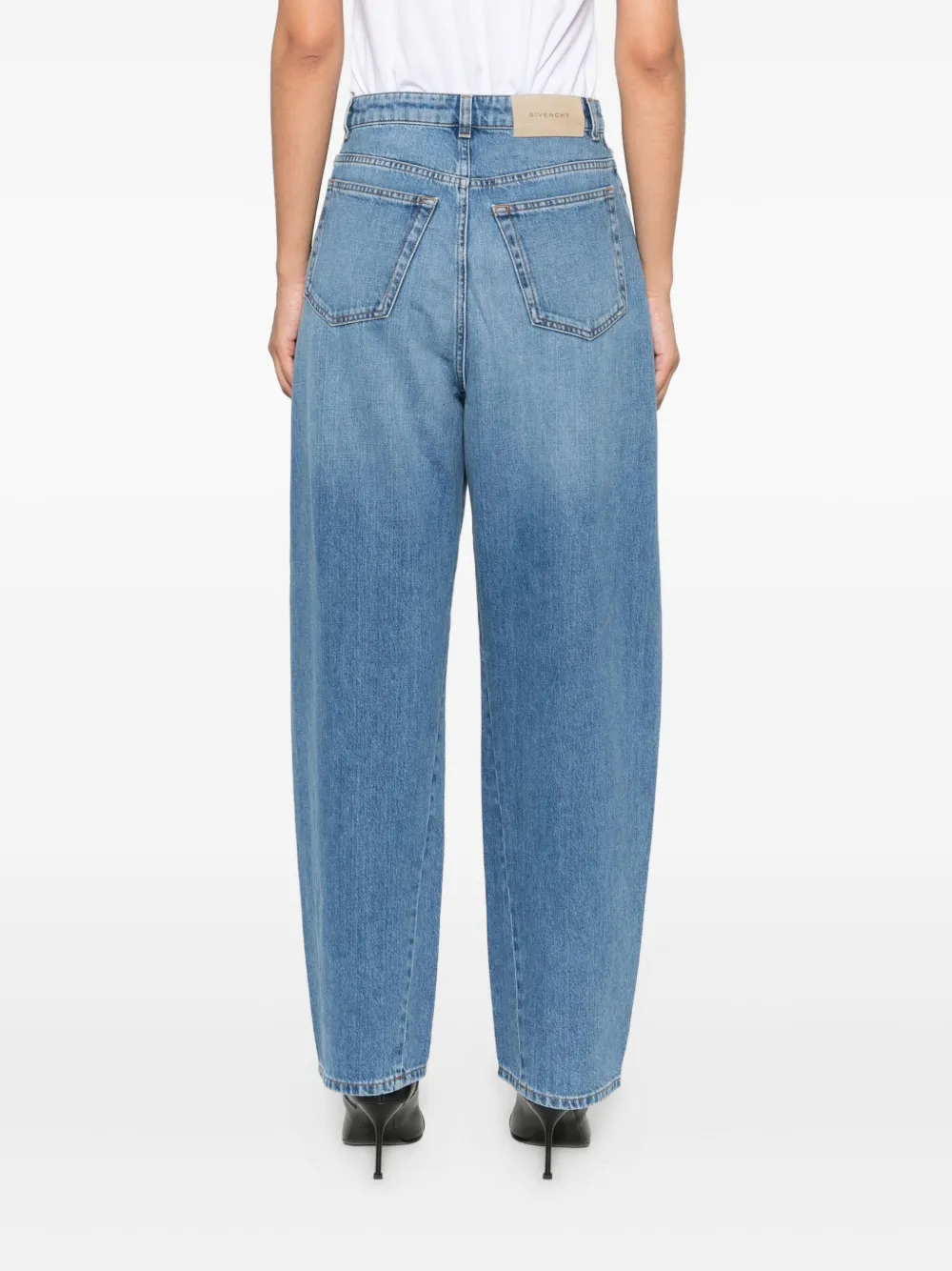 Givenchy logo-patch jeans 420 MEDIUM BLUE