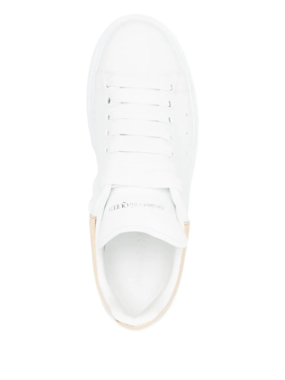 Alexander McQueen Oversized leather sneakers White