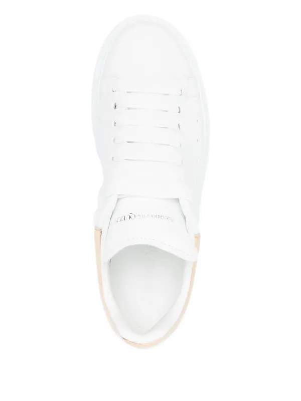 Alexander McQueen Oversized Leather Sneakers | White | FARFETCH