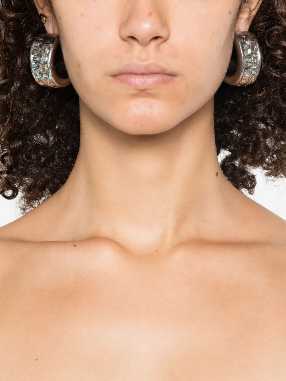 Jean Paul Gaultier Oorbellen met logo - Zilver