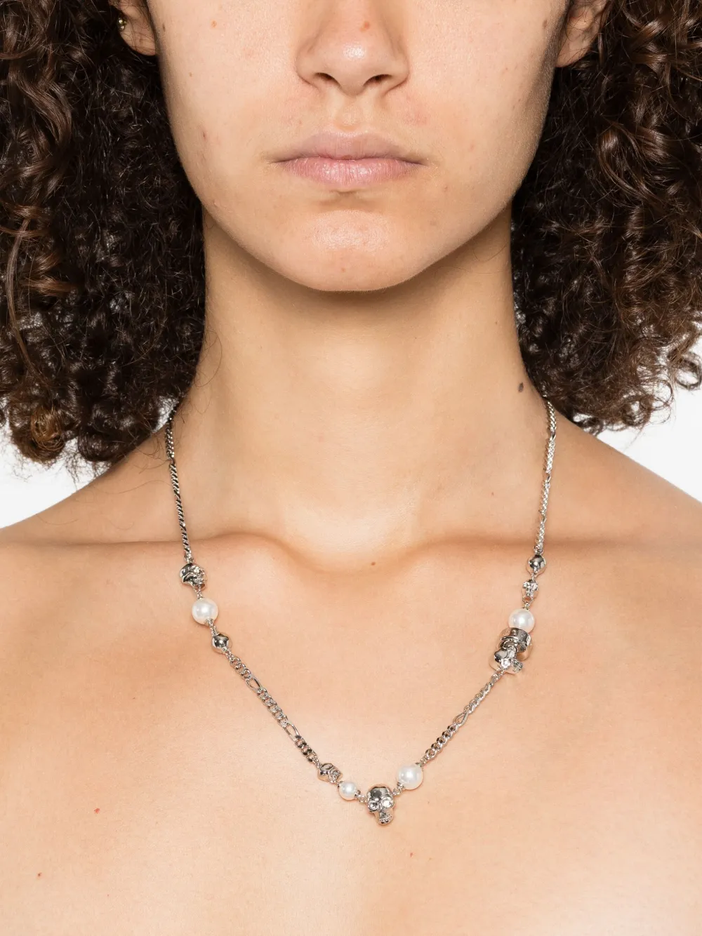 Alexander McQueen skull-charm curb-chain necklace | Image 2