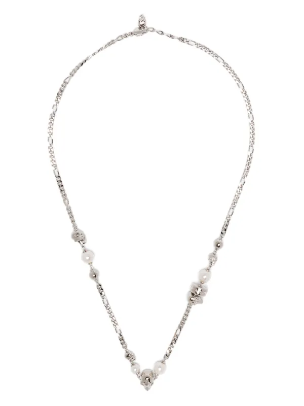 Alexander McQueen スカルネックレス スカル ネックレス | シルバー | Alexander McQueen JP