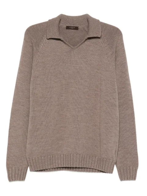 Zanone polo-neck wool sweater