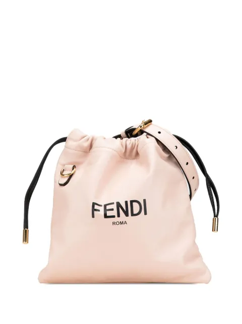 Fendi Pre-Owned 2010-2025 Small Leather Logo Drawstring crossbody bag