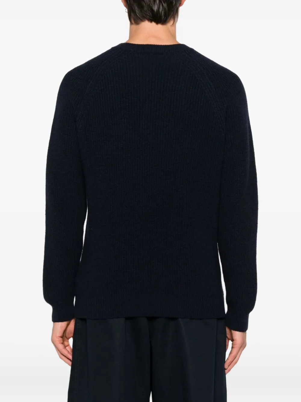 Zanone raglan-sleeves cashmere sweater Blauw