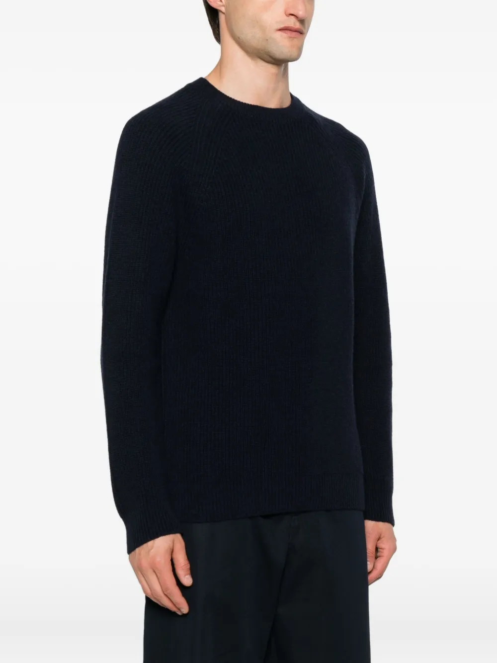 Zanone raglan-sleeves cashmere sweater Blauw