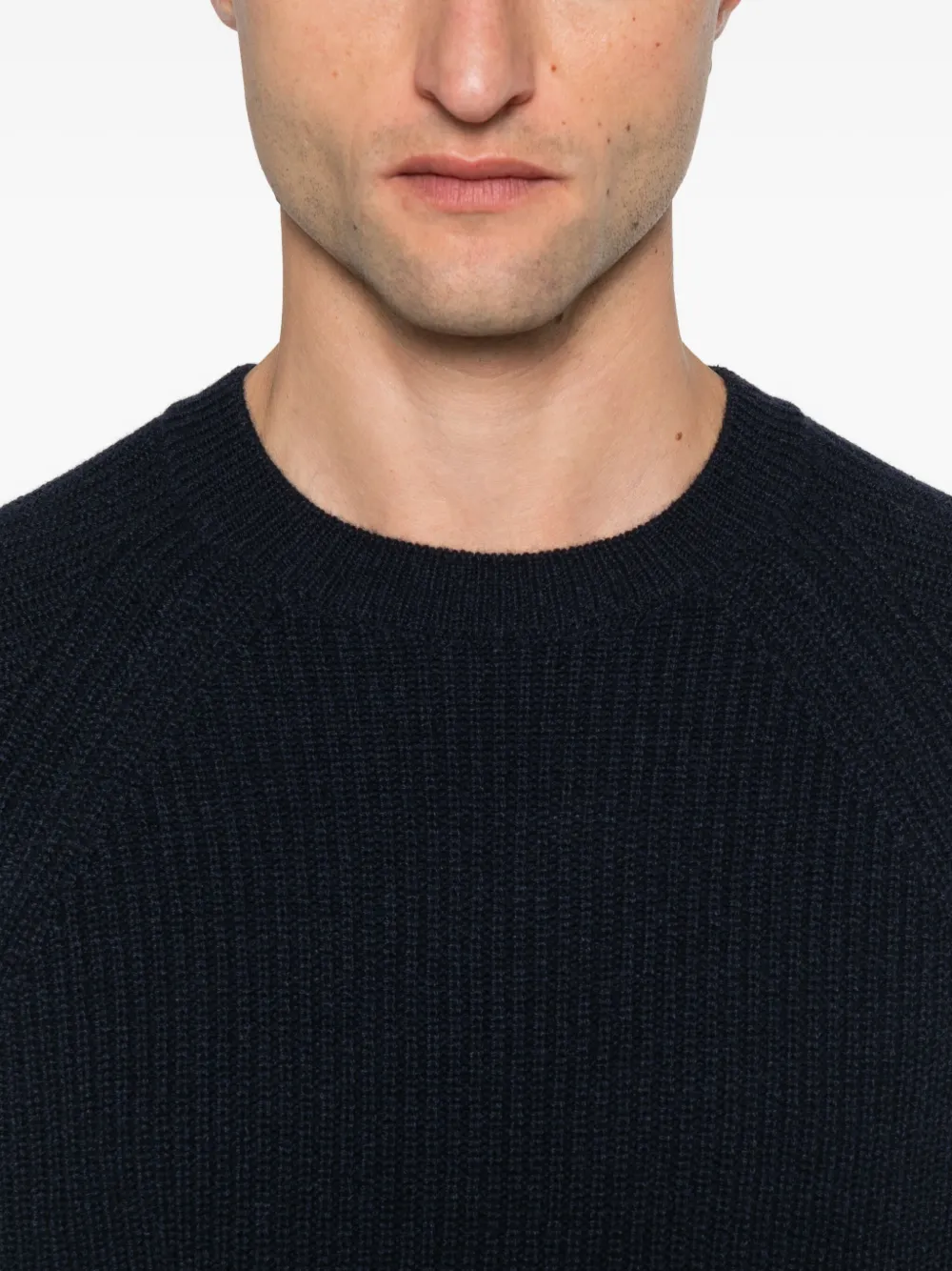 Zanone raglan-sleeves cashmere sweater Blauw