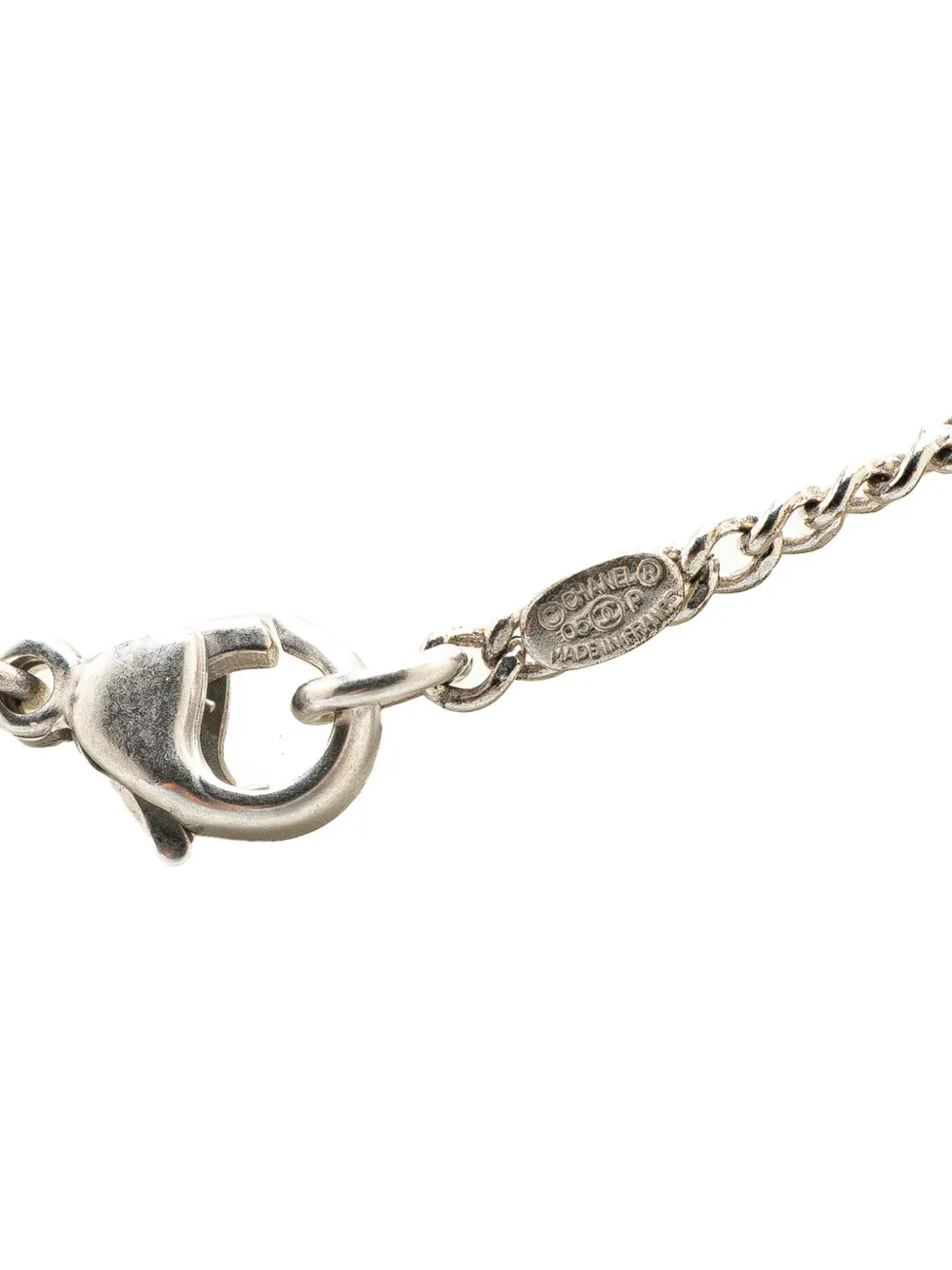 CHANEL Pre-Owned collier à pendentif Dog Tag CC (2005) | Image 2