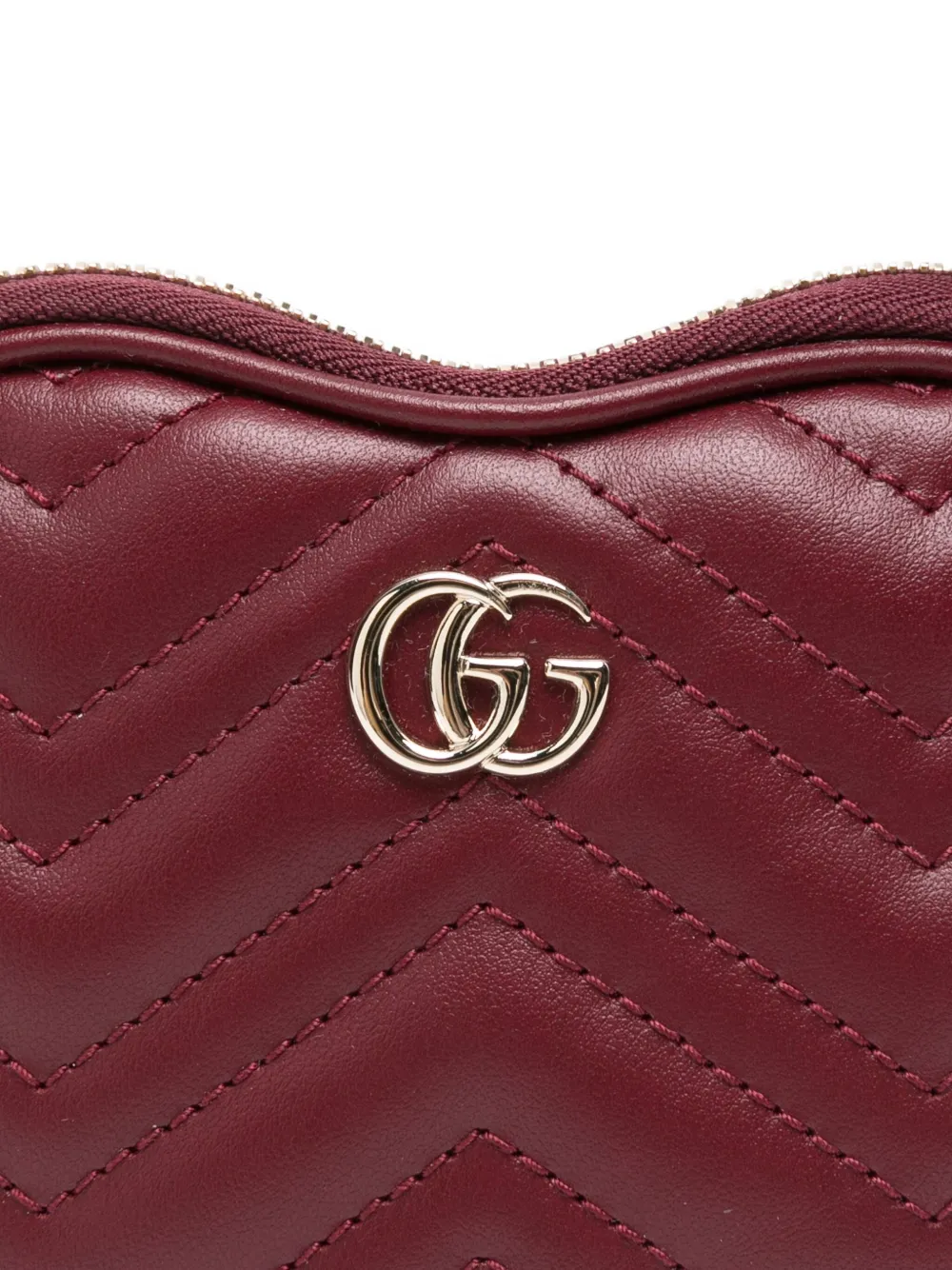 Gucci GG Marmont kleine hartvormige shopper Rood