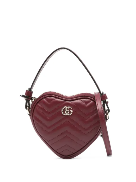Gucci mini GG Marmont heart-shaped tote bag
