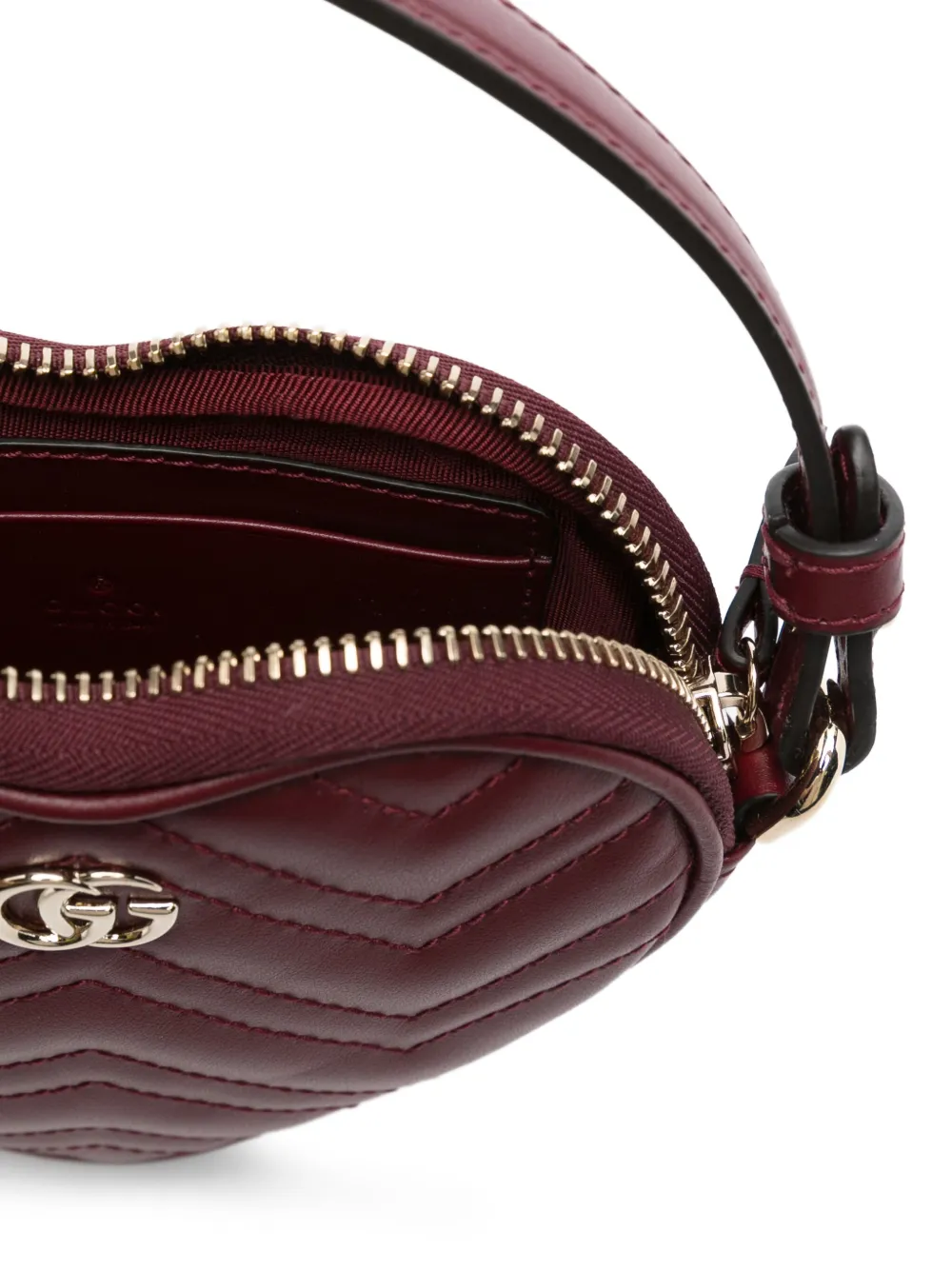 Gucci GG Marmont kleine hartvormige shopper Rood