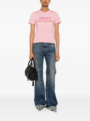 【GUCCI】レディース☆クルーネック ショートスリーブ トップス モックネックショートスリーブニット | レディースファッション