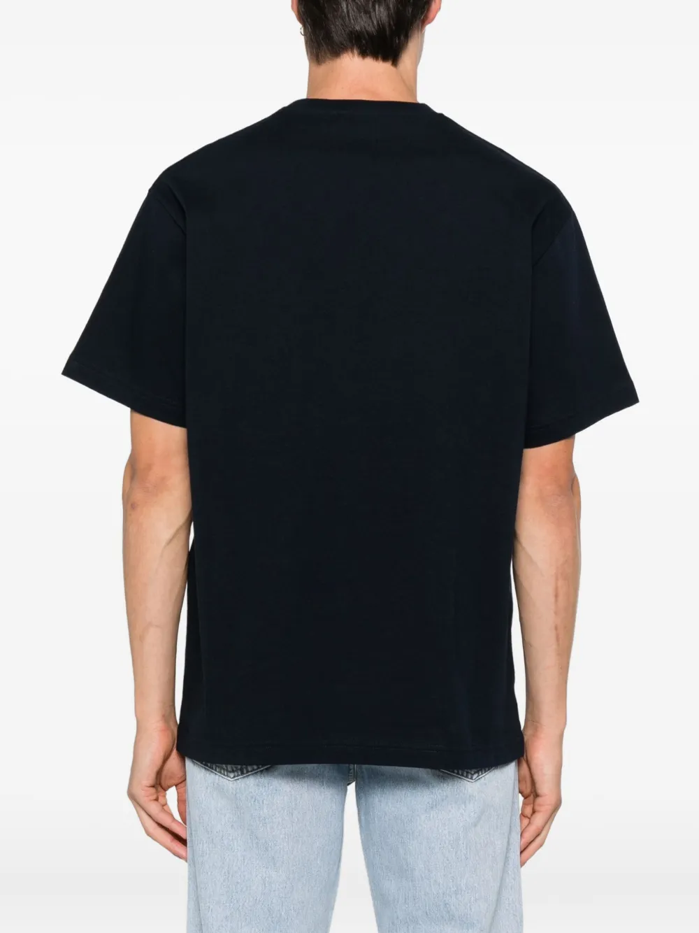 Gucci logo-print crewneck T-shirt Blauw