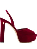 Jennifer Chamandi 130mm Antonio platform slingback sandals - Red