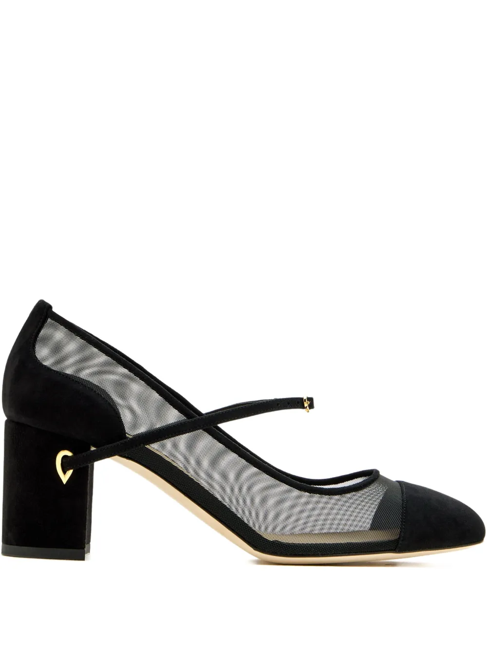 Jennifer Chamandi Closed Black Pump With Removable Strap In Black