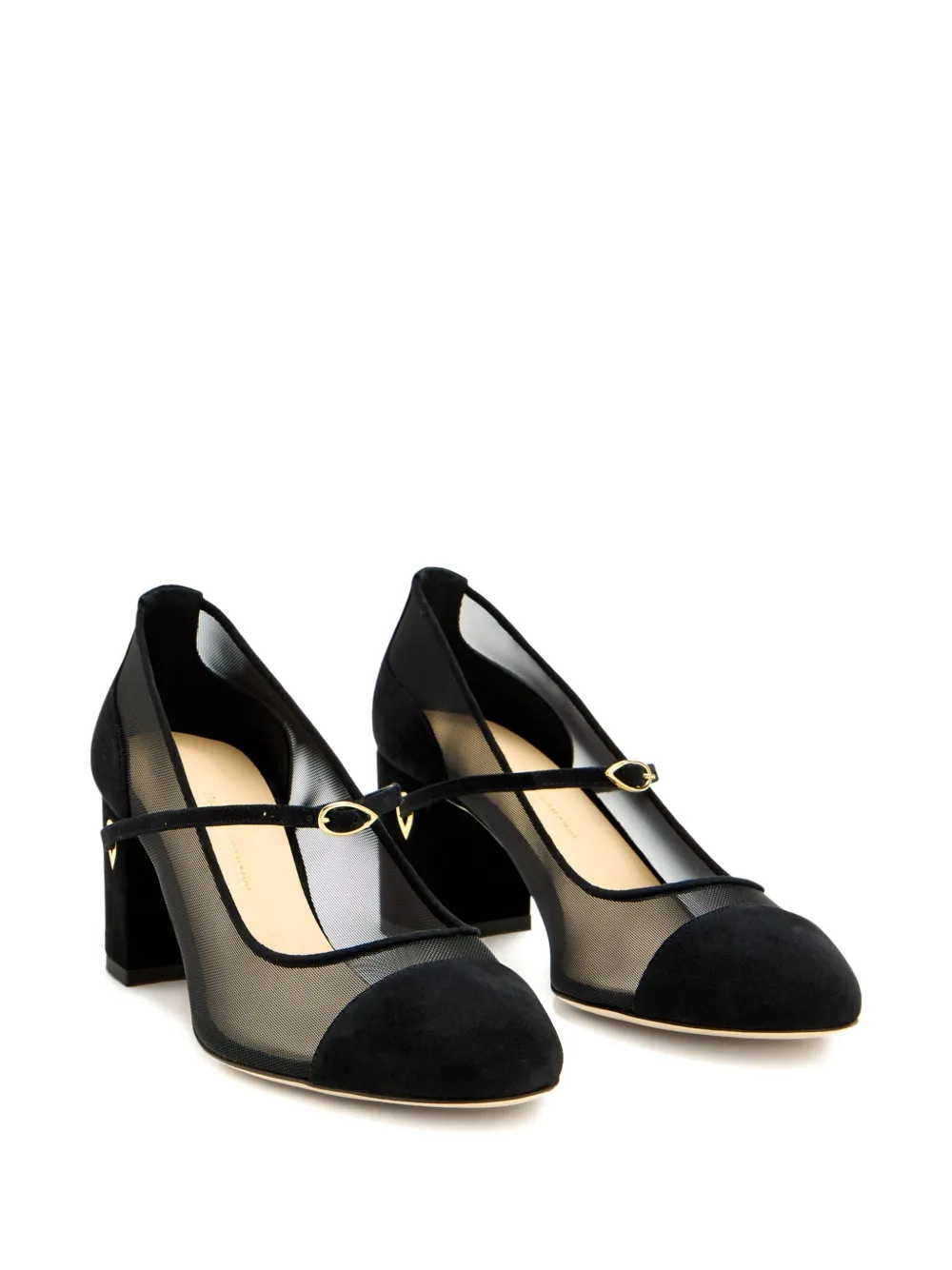 Jennifer Chamandi Closed Black Pump With Removable Strap In Black