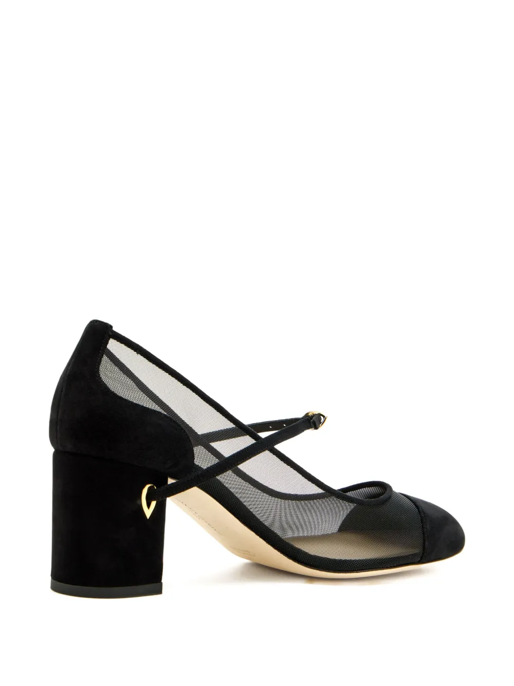 Jennifer Chamandi Closed Black Pump With Removable Strap In Black