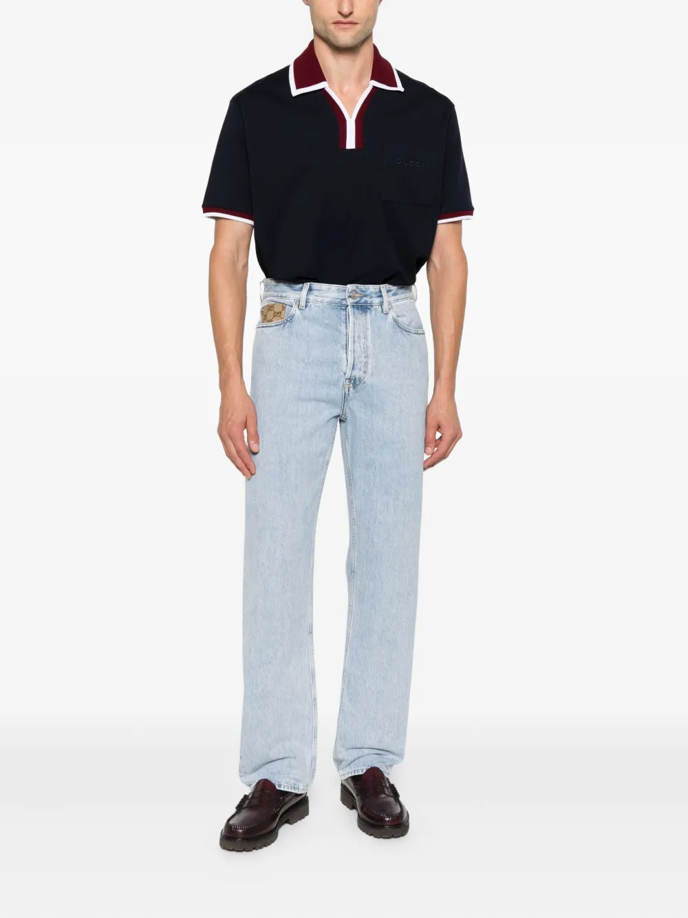 Gucci Jeans met GG-canvas Blauw