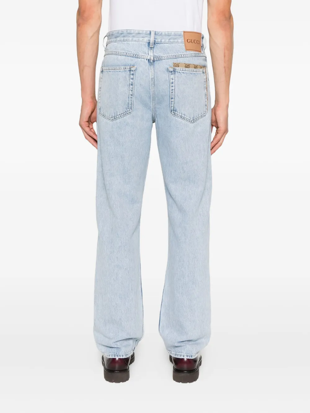 Gucci Jeans met GG-canvas Blauw