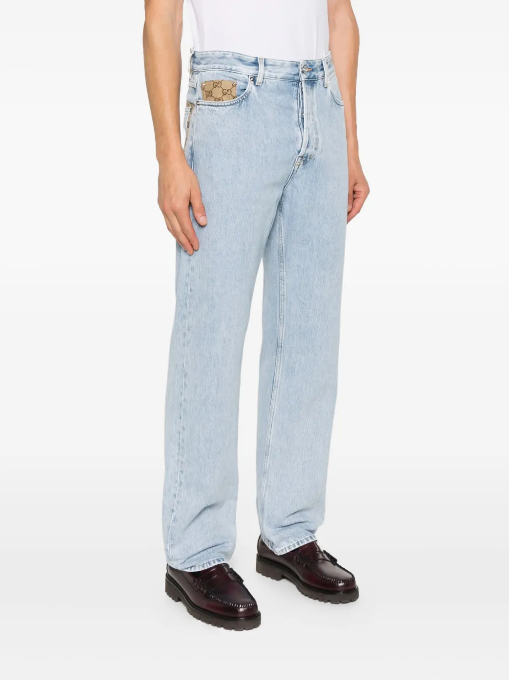 Gucci Jeans met GG-canvas Blauw