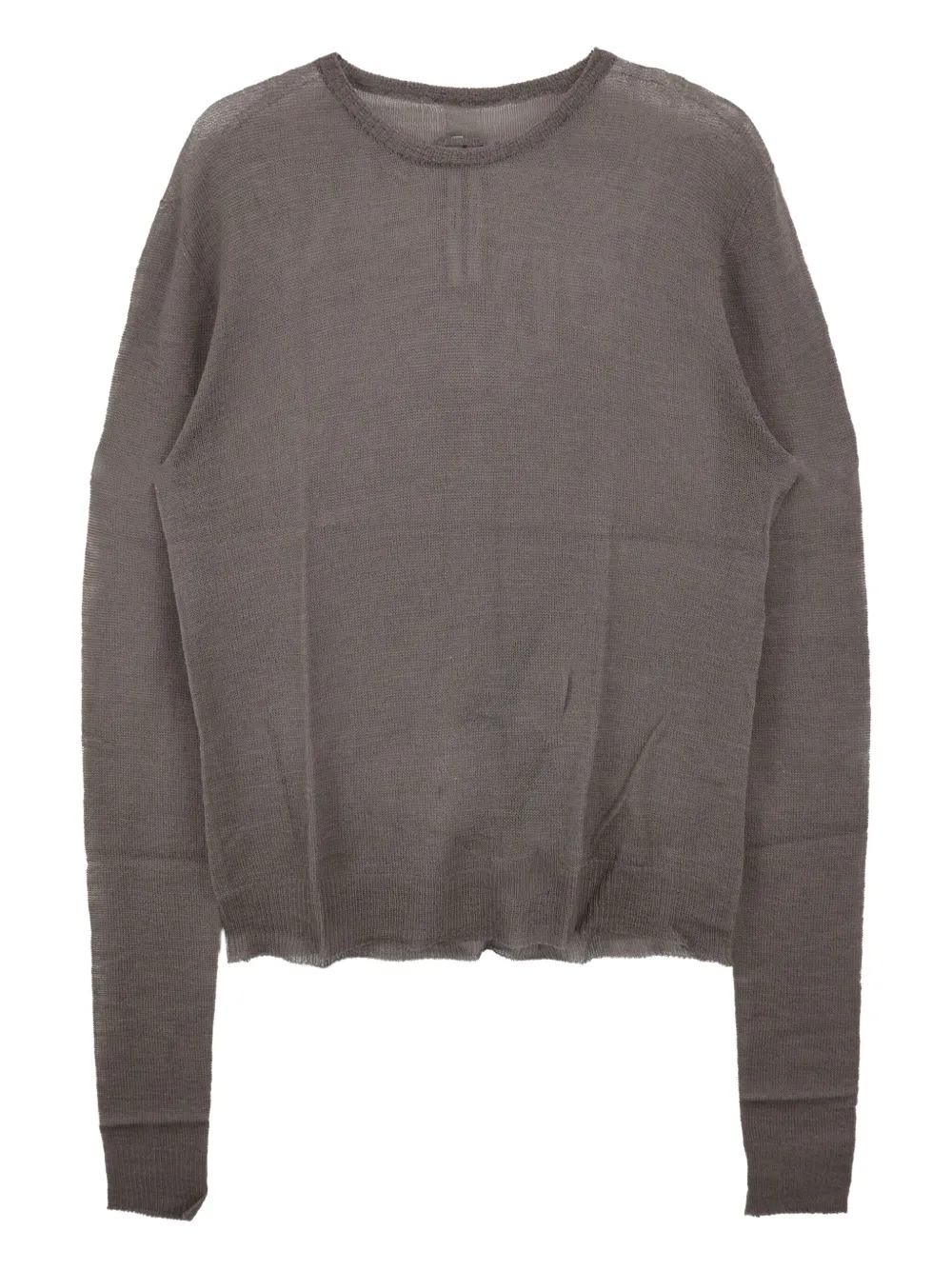 Rick Owens raw-edge wool sweater | Neutrals | Image 1