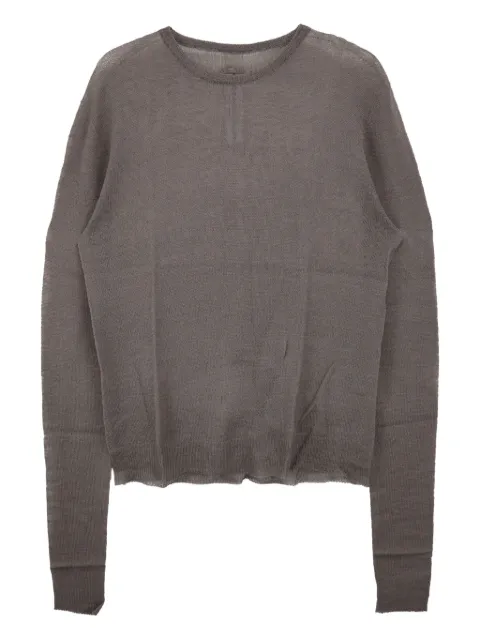 Rick Owens raw-edge wool sweater
