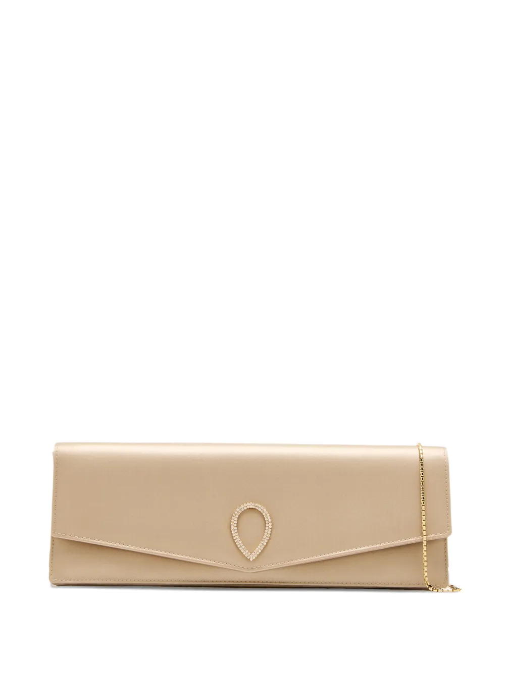 Jennifer Chamandi pearl-embellished clutch bag | Neutrals | Image 1