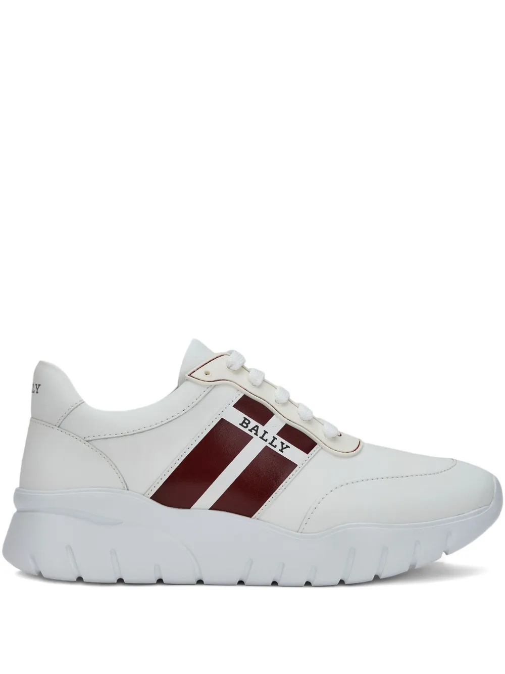 Bally side-stripe logo sneakers White