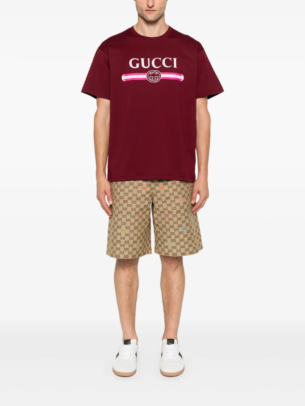 Gucci Shorts met monogram Beige