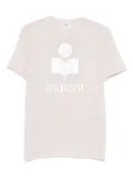 MARANT ÉTOILE Zewel logo-print linen T-shirt - Pink