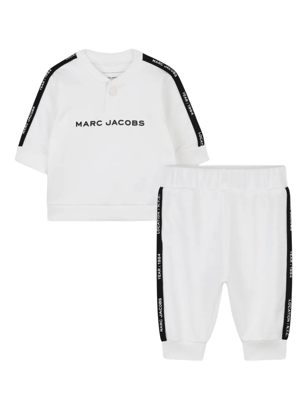 Marc Jacobs Kids ロゴ トラックスーツ - ホワイト Marc Jacobs Kids ロゴ トラックスーツ - ホワイト