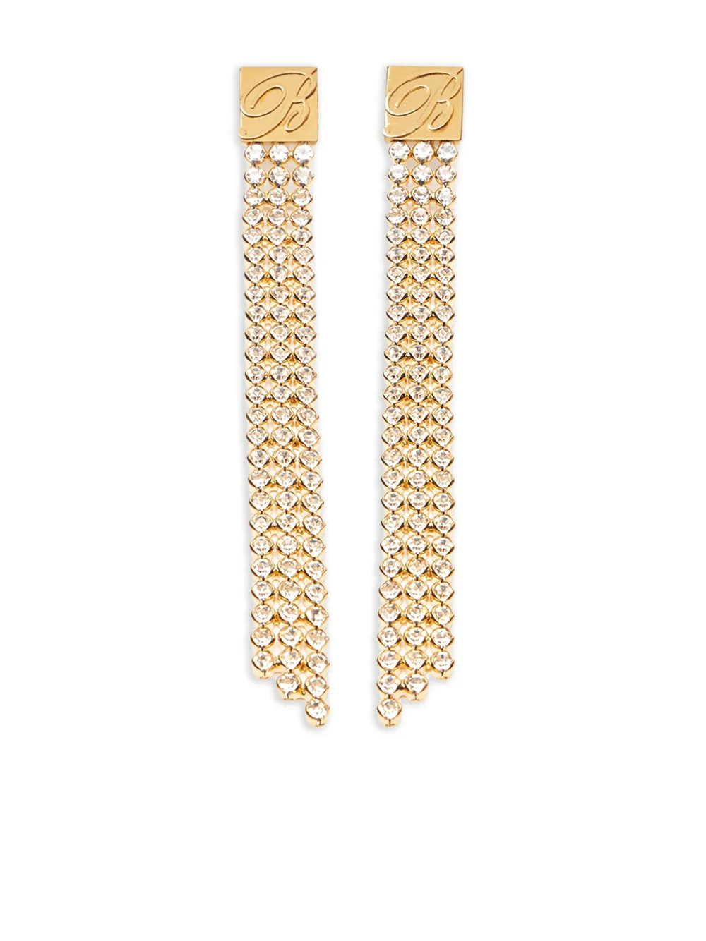 Blumarine crystal-embellished earrings - ゴールドトーン Blumarine crystal-embellished earrings - ゴールドトーン