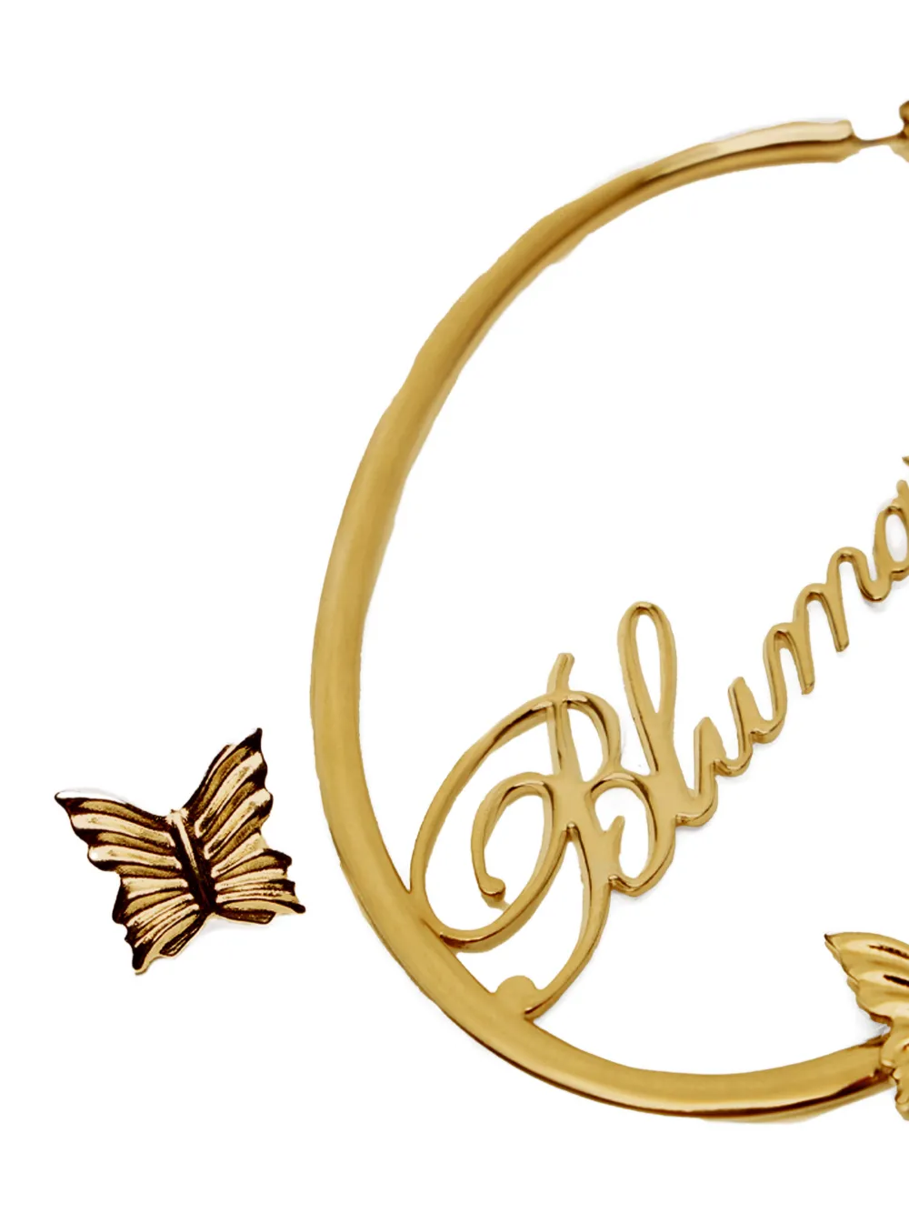Blumarine logo-lettering earrings - Goud