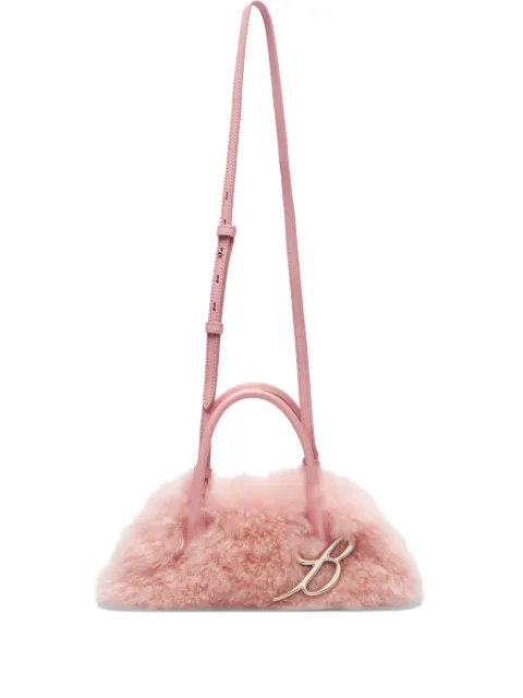 Blumarine Charms Tote Bag aus Faux Fur