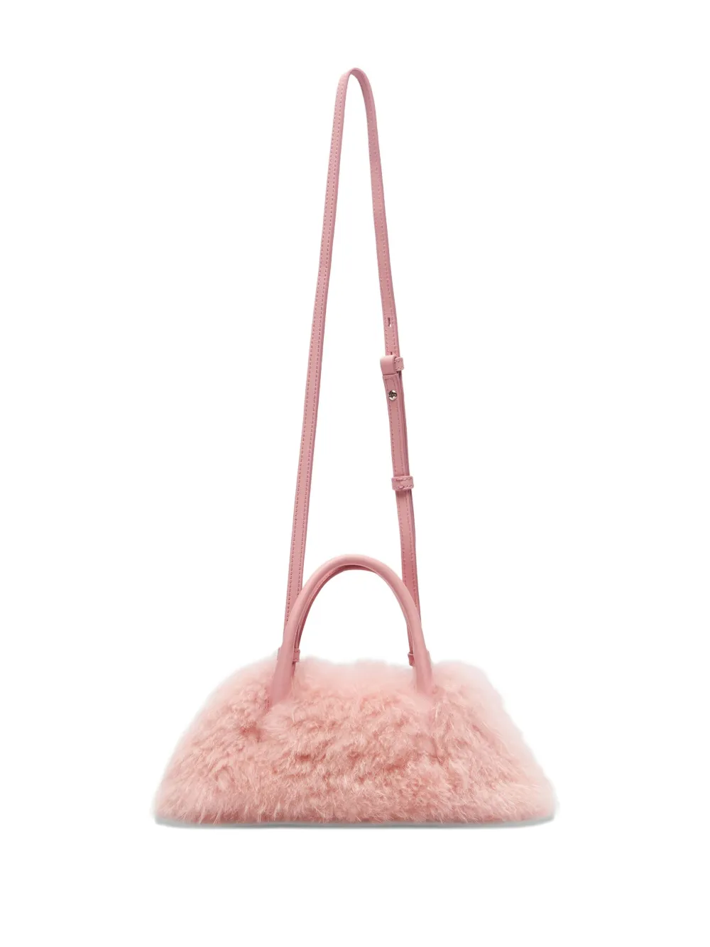 Blumarine Shopper van imitatiebont met bedel Roze