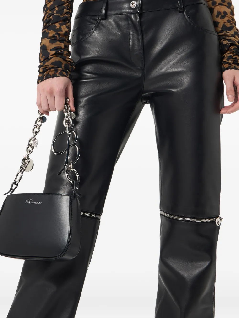 Blumarine Toy Regular shopper met bedel Zwart
