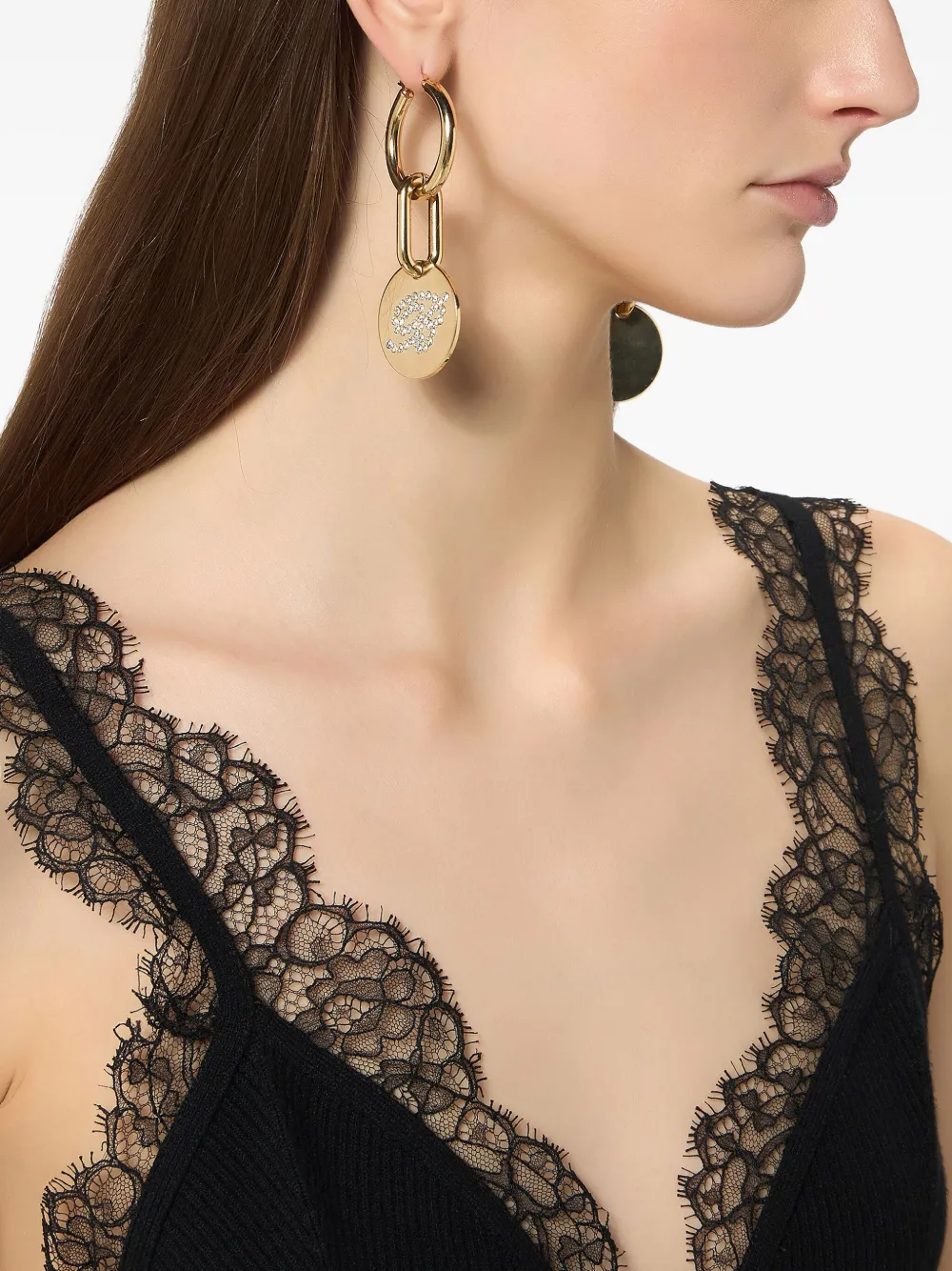 Blumarine logo-crystal earrings | Image 2