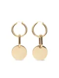 Blumarine logo-crystal earrings - Gold