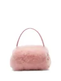 Blumarine logo-charm faux-fur bag - Pink