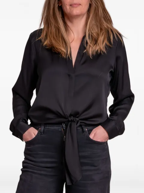 SILK95FIVE Thai tie-front top