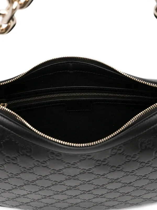 Gucci GGパターン チェーンストラップ バッグ | ブラック | FARFETCH JP