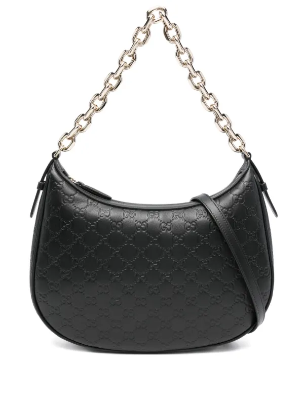 Gucci GGパターン チェーンストラップ バッグ | ブラック | FARFETCH JP