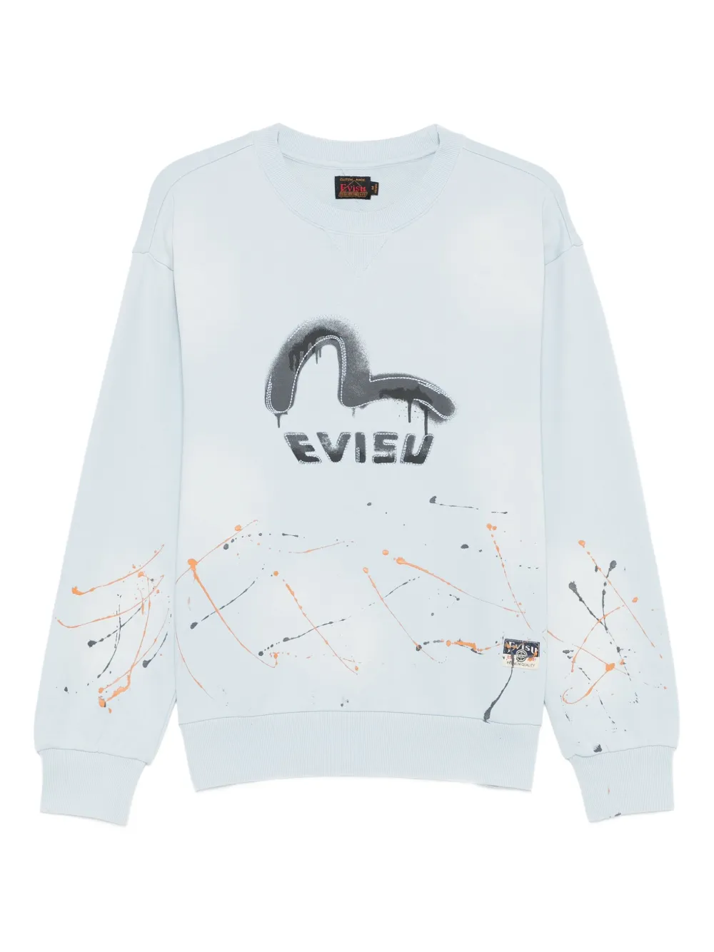 EVISU Sweater met zeemeeuw Blauw