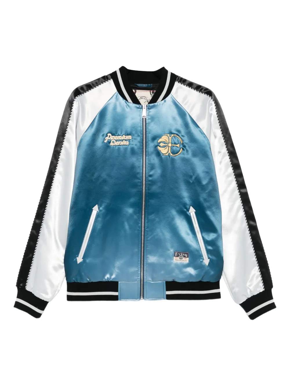 EVISU Satijnen bomberjack Blauw