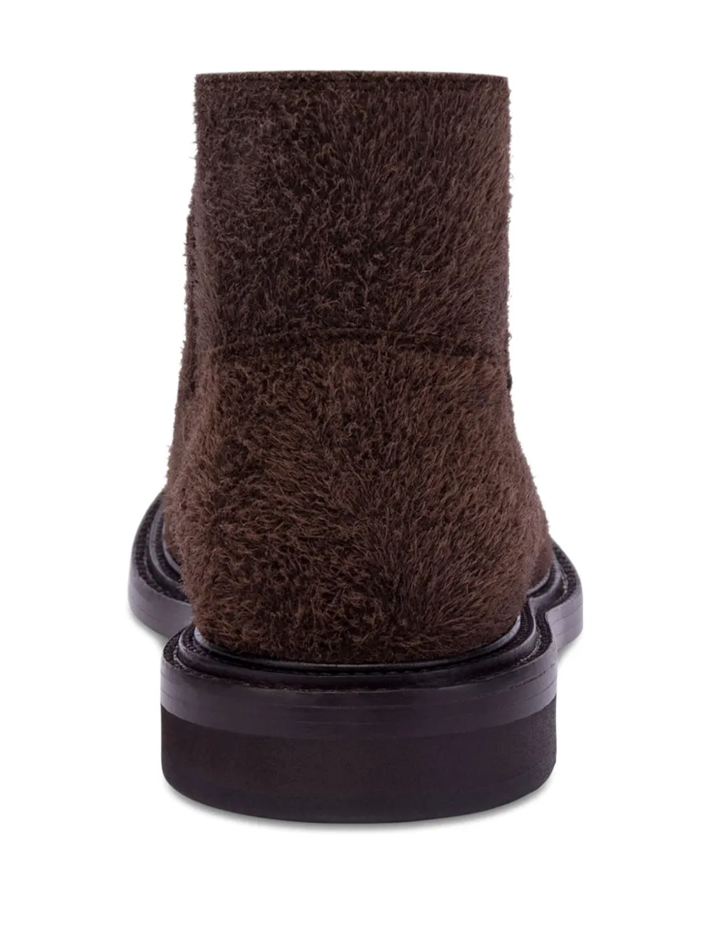 Moschino Enkellaarzen met kalfshaar Bruin